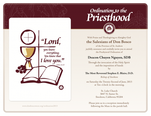 Presbyteral Ordination - Ordination to the Priesthood - Digital Invitation